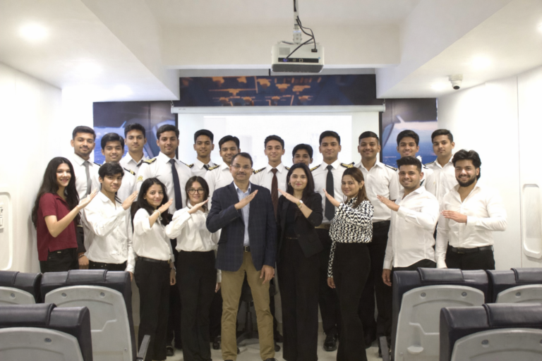 Aviation classroom group photo